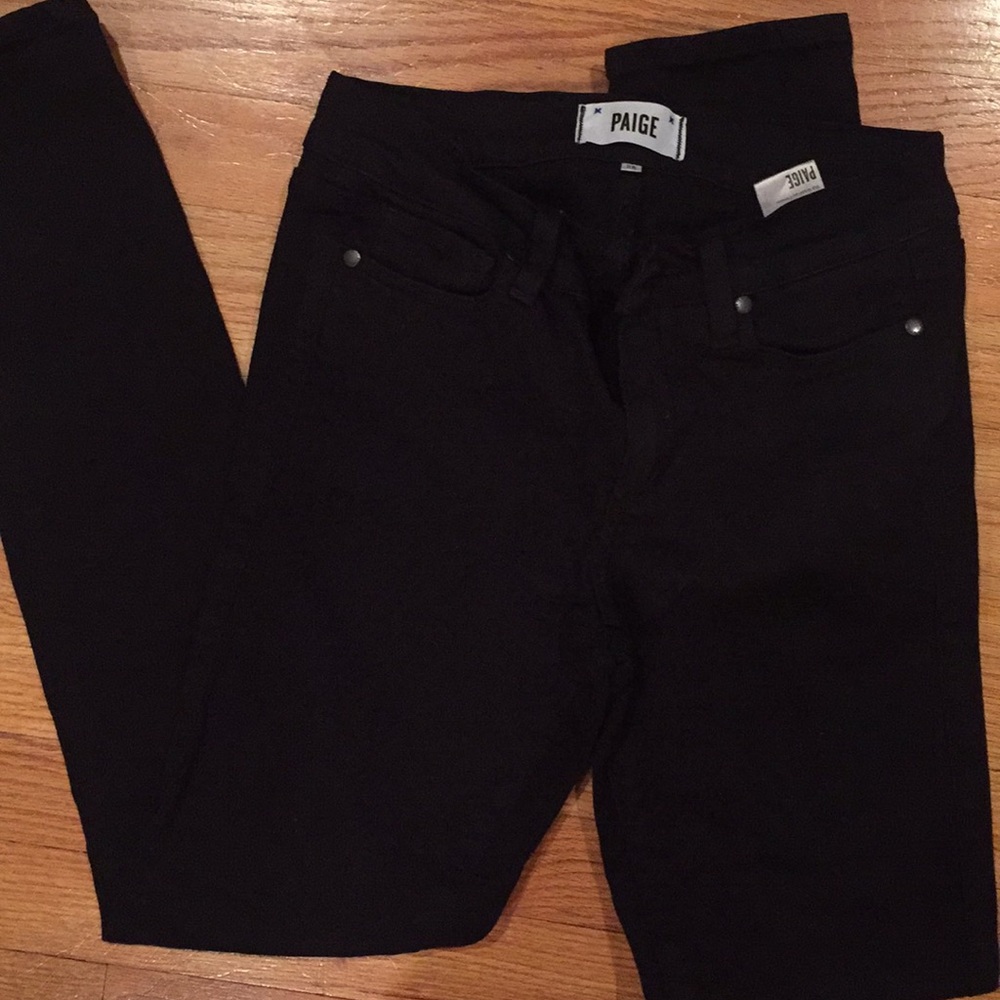 Paige black jeans size 28